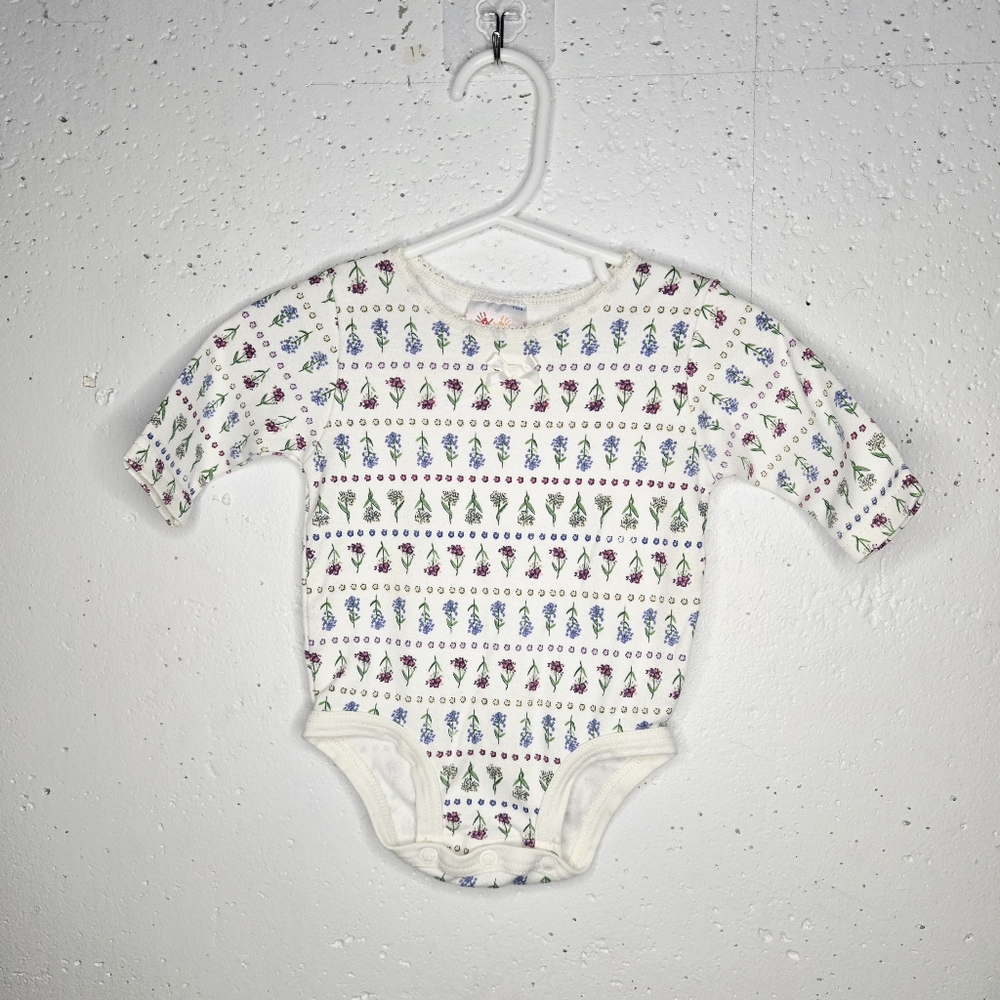 Carter's Rows Of Flowers Patterned Bodysuit